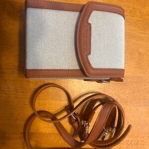 Never Worn Lovenhide Yoko Canvas Phone Bag
In Tan Natural